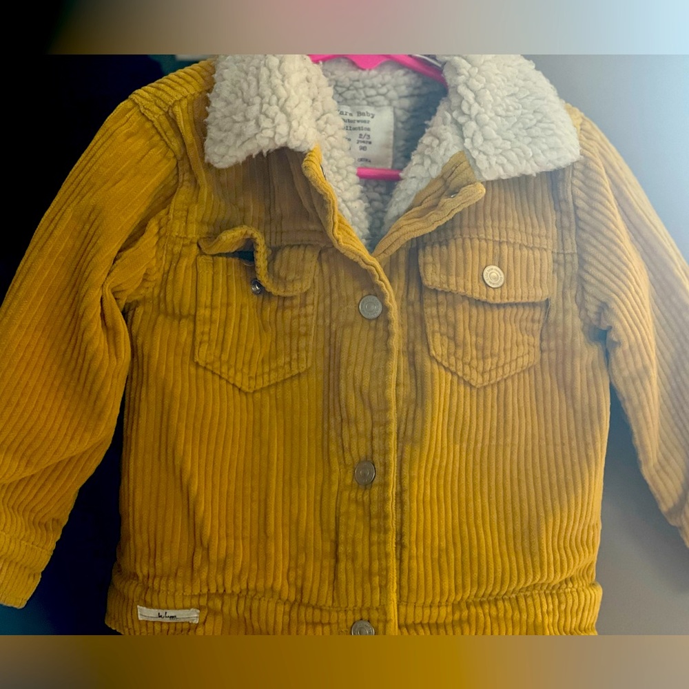Zara Baby Courdroy Jackey with Sherpa lining